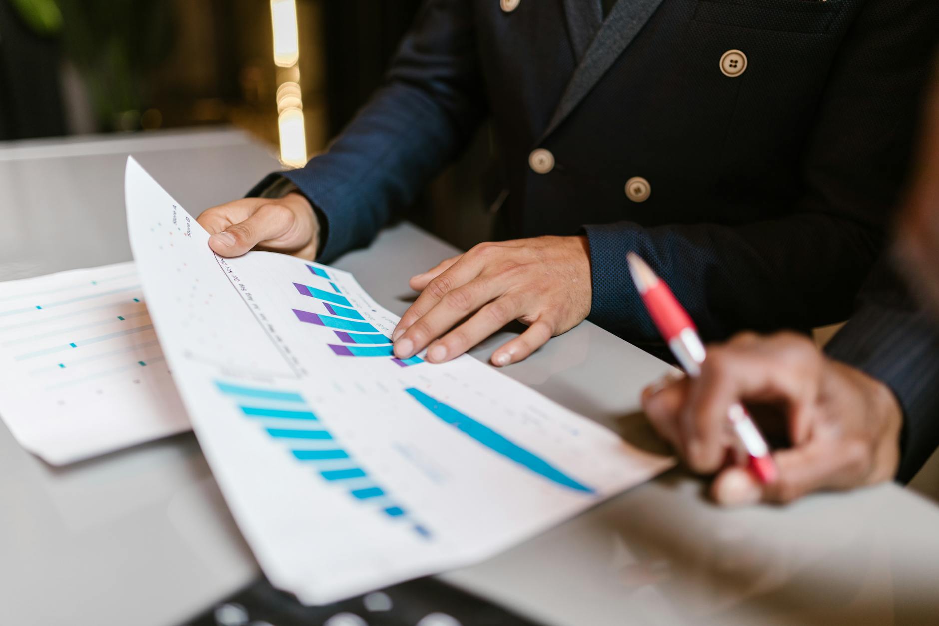 Chart showing investment portfolio growth over time.